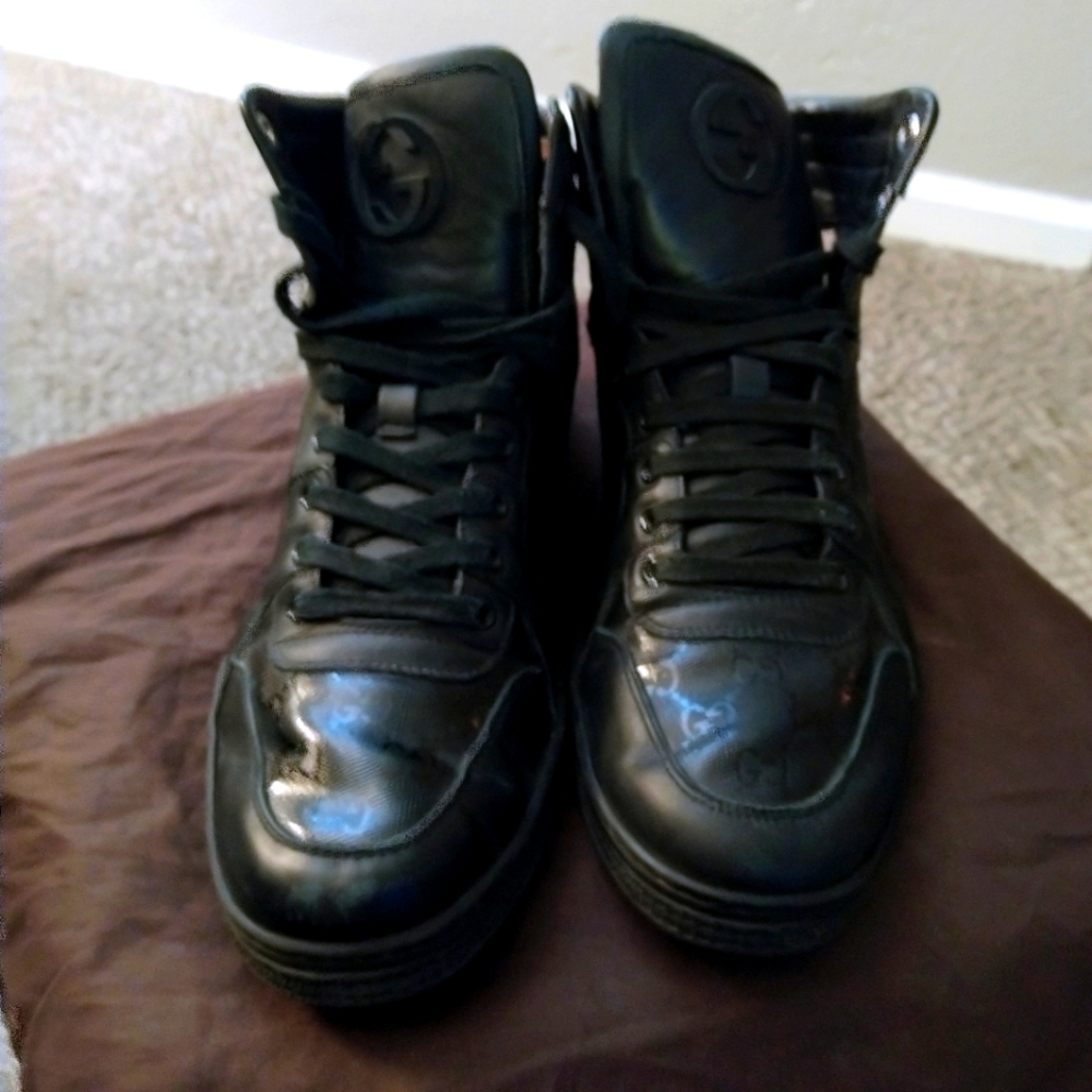 Gucci High Top Military Sneakers